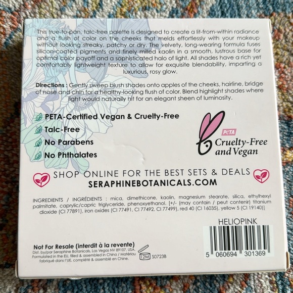 Seraphine Botanicals Geranium + Glow - Blush & Highlight Palette - Picture 3 of 3